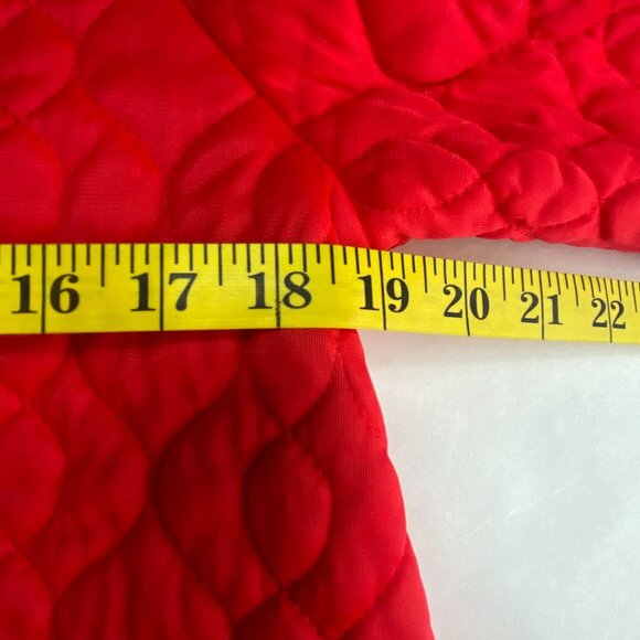 Texsheen Lingerie Vintage Quilted House Coat Robe Red Size M - Picture 10 of 11